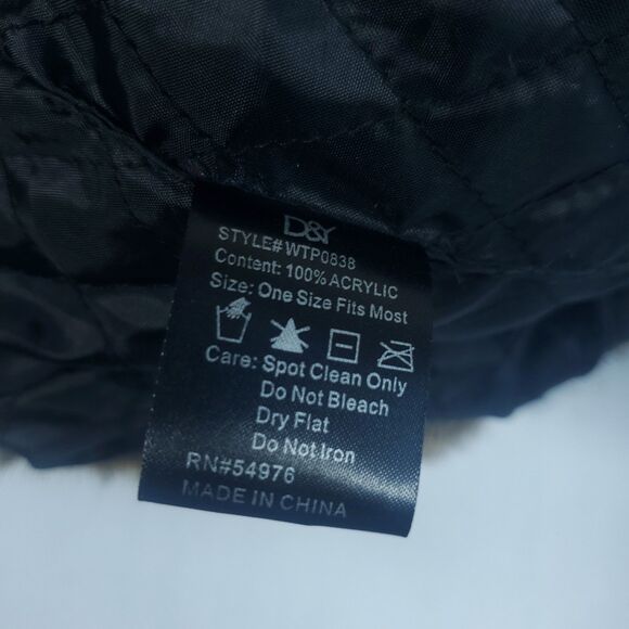 D&Y David & Young Trapper Hat Womens Faux Fur Accents Ear Flaps - Picture 11 of 11